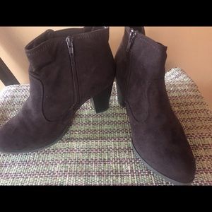 Suede booties